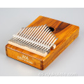 Piano de pulgar de madera de acacia de 17 tonos